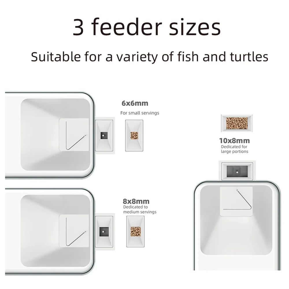 WiFi Smart Fish Feeder Timing, 100ML Large Capacity APP Control