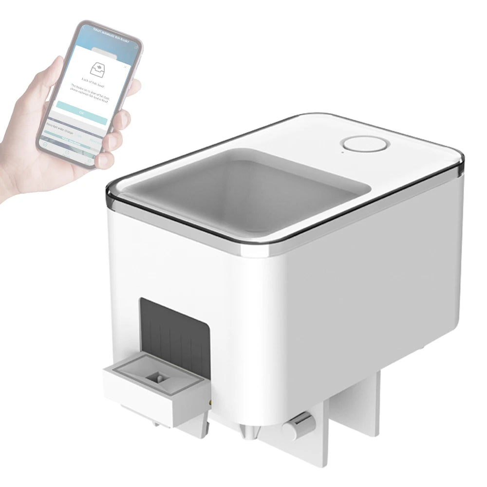 WiFi Smart Fish Feeder Timing, 100ML Large Capacity APP Control